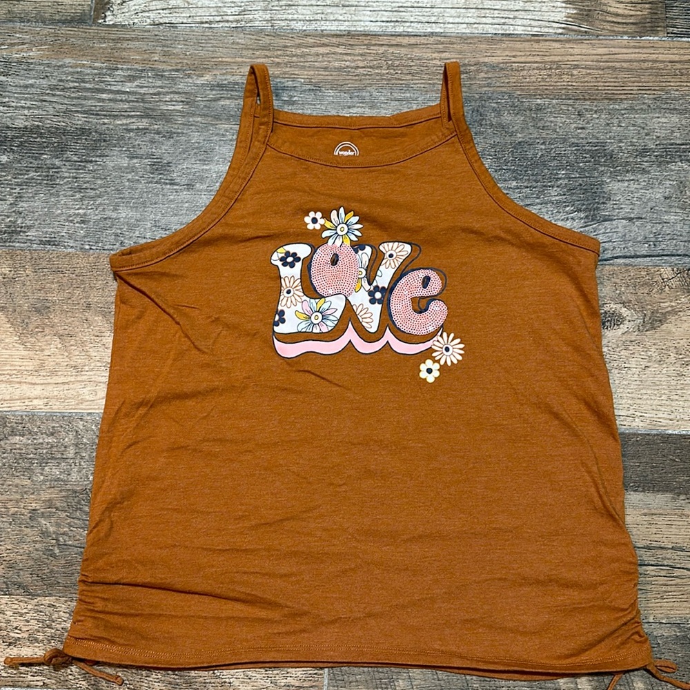 Wonder Nation, Girls XL (14-16) Plus, Burnt Orange Tank Top - Picture 1 of 5
